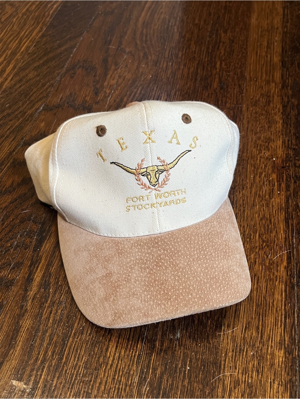 Texas Fort Worth Stockyards Beige and Tan Cap